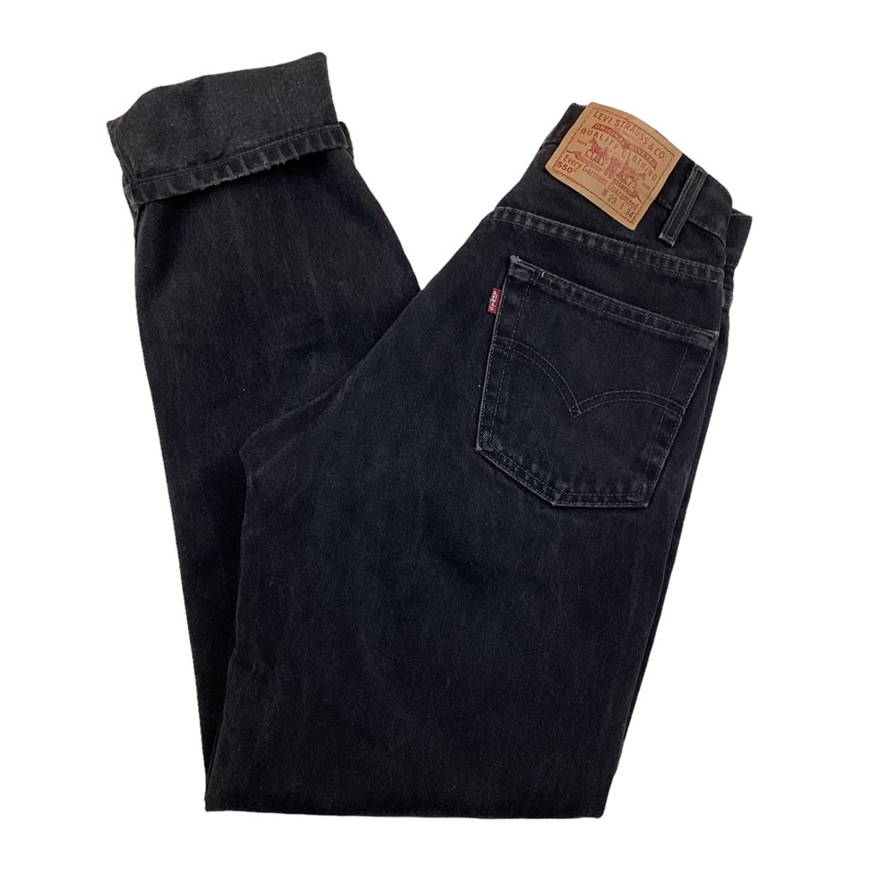 Levi 550 Vintage Relaxed Fit Black Jeans Gem